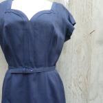 1960s Mad Men Silk Belted Dress And Crop Jacket In..