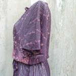 1970s Sheer Boho Belted Dress