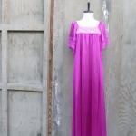 Vintage Boho Nightgown Maxi Dress