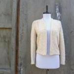 1960s Knit Jacket Off White No Closure