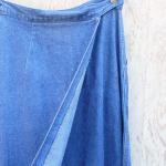 1970s Denim Wrap Skirt