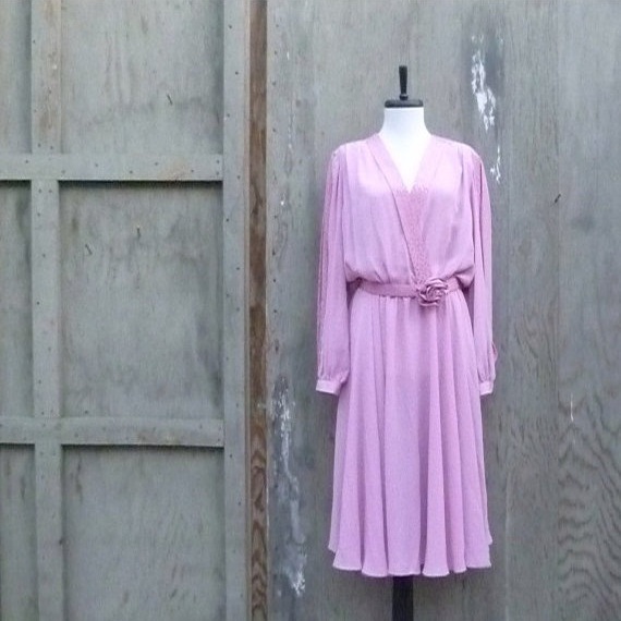 1980s Pink Working Girl Dress
